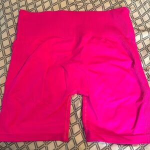 Diosa Fit Neon Pink Radiant Biker Shorts 6” XXL